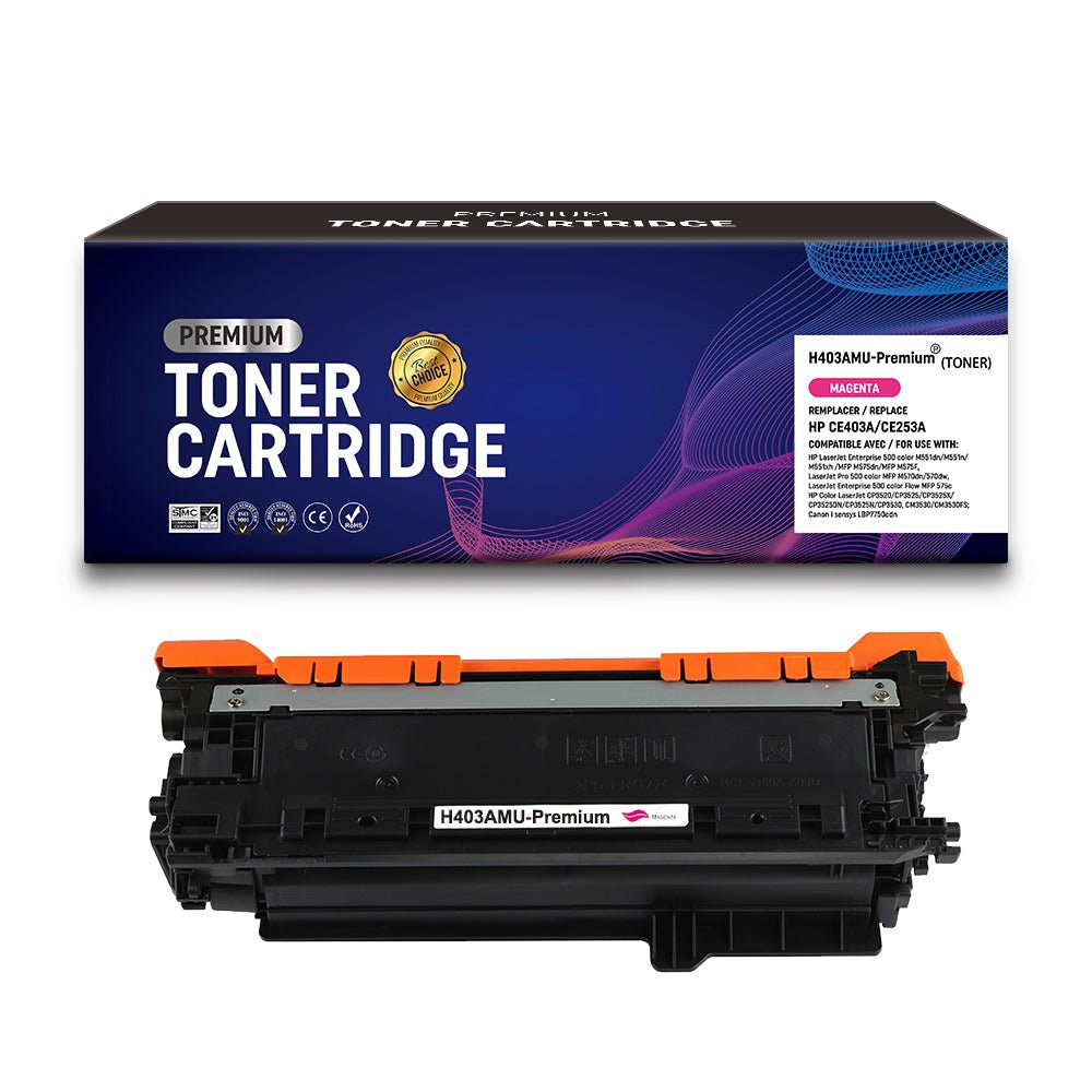 Cartouche de toner Compatible HP CE403A/CE253A Magenta 7000pages - KERA FRANCE Cartouche de toner Compatible HP CE403A/CE253A Magenta 7000pages - KERA FRANCE